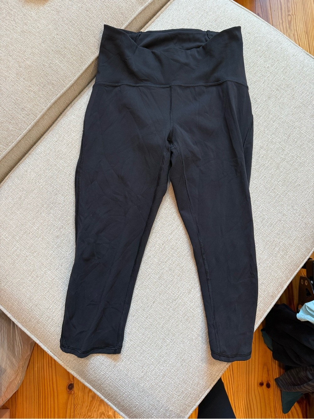 lululemon athletica Black High-Waist Capri Leggings